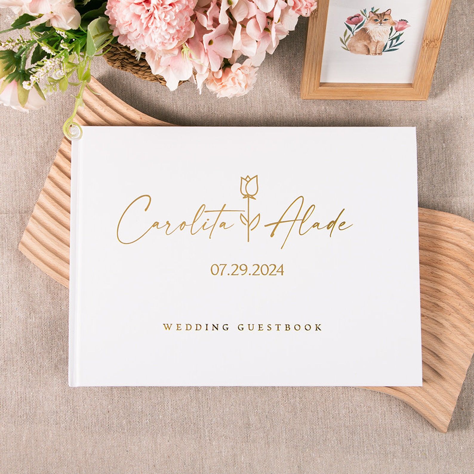 Custom Wedding Guestbook Perso - Custom Photo Book ulasan dan harga